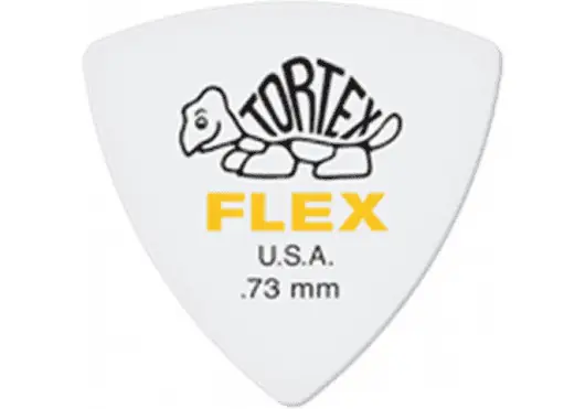 DUNLOP Pack de 6 médiators Tortex Flex Triangle 0,73 mm DUNLOP Pack de 6 médiators Tortex Flex Triangle 0,73 mm