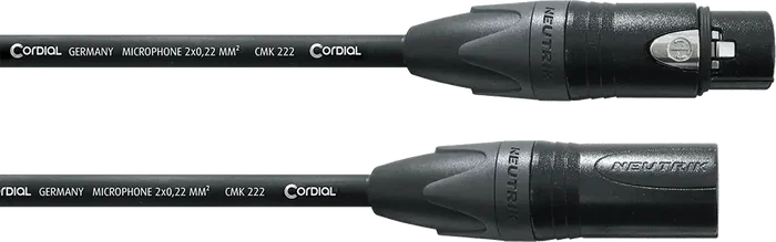 CORDIAL Câble Microphone XLR 15 mètres – Cable Professionnel Audio XLR 15m