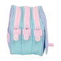 Trousse Fourre-Tout Triple Munich Mellow Bleu Rose Bleu ciel 21,5 x 10 x 8 cm