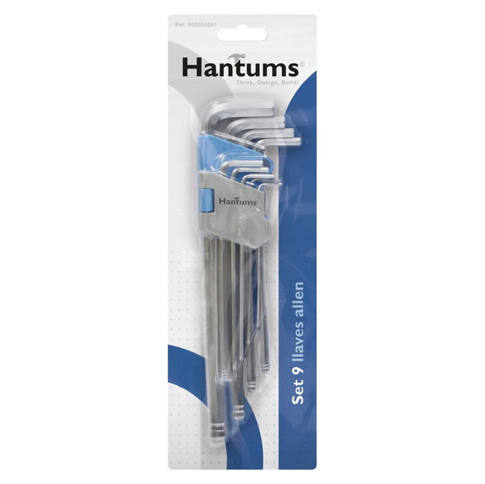 Hantums Jeu de 9 clés Allen de 1,5 à 10 mm