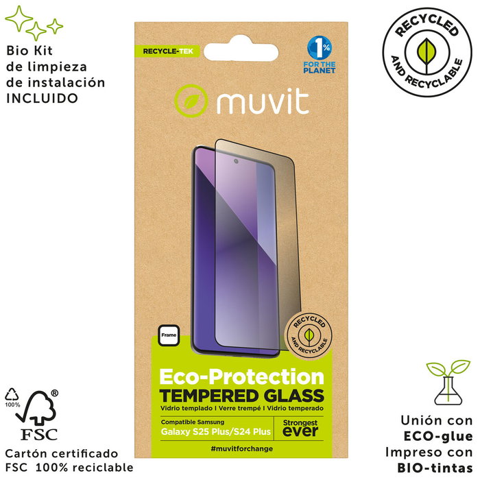 Film Protecteur pour Téléphone Portable Muvit for Change Galaxy S25 Plus/S24 Plus