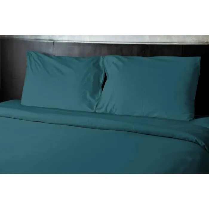 Home Linge Passion Drap plat microfibre 180x290 cm Bleu canard