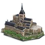 Megableu - Puzzle 3D Mont Saint Michel - 125 pièces - Monument Français - À partir de 7 ans