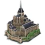 Megableu - Puzzle 3D Mont Saint Michel - 125 pièces - Monument Français - À partir de 7 ans