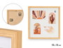 GIFTDECOR Cadre photo effet bambou pour 4 photos 10x15 Marron
