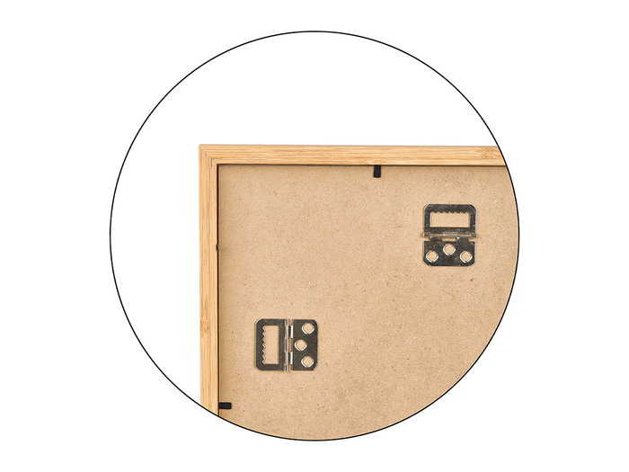 GIFTDECOR Cadre photo effet bambou pour 4 photos 10x15 Marron GIFTDECOR Cadre photo effet bambou pour 4 photos 10x15 Marron
