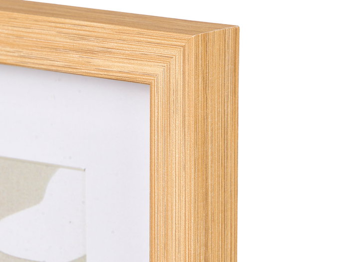 GIFTDECOR Cadre photo effet bambou pour 4 photos 10x15 Marron GIFTDECOR Cadre photo effet bambou pour 4 photos 10x15 Marron