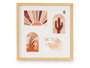 GIFTDECOR Cadre photo effet bambou pour 4 photos 10x15 Marron