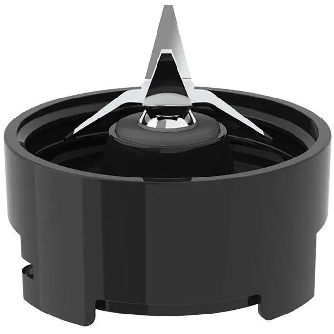 JOCCA - Mixeur 350 W avec bol en verre 1 L, bouteille à emporter 600 ml, 4 lames amovibles, base antiglisse - Noir