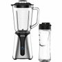 Jocca Mixeur Blender Noir avec Bol en Verre 1 L et Bouteille 600 ml