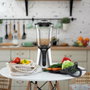 Jocca Mixeur Blender Noir avec Bol en Verre 1 L et Bouteille 600 ml