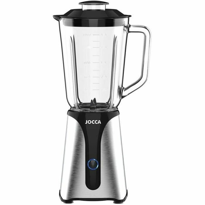 Jocca Mixeur Blender Noir avec Bol en Verre 1 L et Bouteille 600 ml Jocca Mixeur Blender Noir avec Bol en Verre 1 L et Bouteille 600 ml