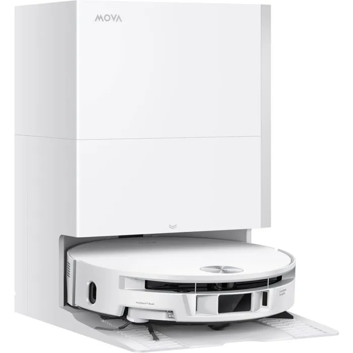 Mova S70 Roller | Aspirateur robot laveur 28 000 Pa - 3,2 L - Blanc Mova S70 Roller | Aspirateur robot laveur 28 000 Pa - 3,2 L - Blanc