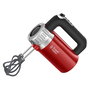 Russell Hobbs 25200-56 Batteur-pétrisseur 500W, design rétro rouge, 4 vitesses + fonction turbo, avec socle de rangement et poignée ergonomique