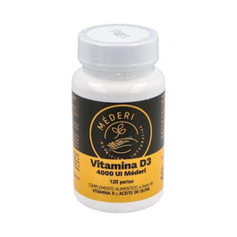 MEDERI NUTRICION INTEGRATIVA Vitamina D3 4000UI 120 perles