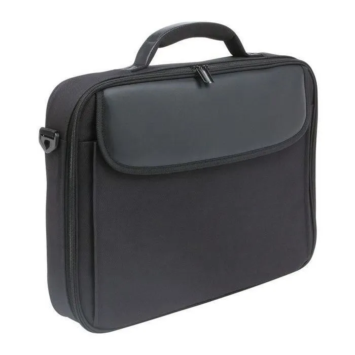Port Designs S17+ - Sacoche Ordinateur Portable 17 Pouces, en Toile Noire Mat, avec Sangle et Poche Accessoires