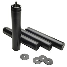 WOLFPACK LINEA PROFESIONAL Jeu de 4 pieds ronds pour sommier 25cm