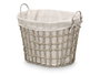 KIPIT Panier ovale avec anses Gris