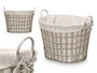 KIPIT Panier ovale avec anses Gris