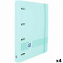 Oxford EuropeanBinder Reliure à anneaux Bleu pastel A4+ (4 Unités)