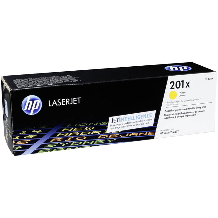 HP Cartouche de toner 201X jaune CF402X haute capacité