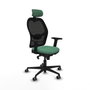 Piqueras y Crespo Chaise de Bureau avec Appui-tête Jorquera 2D036G2 Vert émeraude