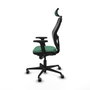 Piqueras y Crespo Chaise de Bureau avec Appui-tête Jorquera 2D036G2 Vert émeraude