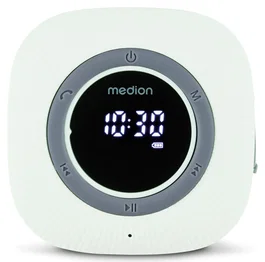 Medion Radio de Douche FM Bluetooth IPX6 Vert avec Ventouse Fixation - Autonomie 12h
