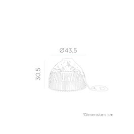 Lampe À Suspension Jacarei en Rotin