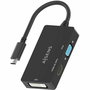 Adaptateur USB-C vers VGA/HDMI/DVI Aisens A109-0954 Noir 15 cm