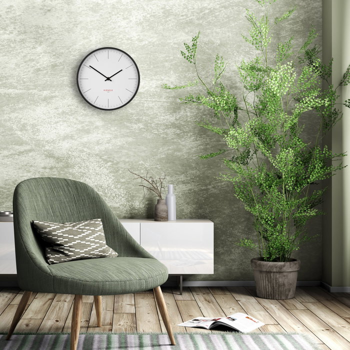 Kienzle Horloge murale DCF Radio-Controlled Modern, blanc
