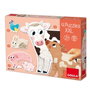 Diset Goula puzzle xxl de cartón, mamans et bébés animaux, progressifs