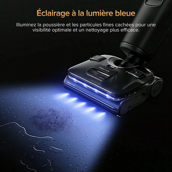 Roborock F25 Ultra Aspirateur Balai Laveur avec Nettoyage Vapeur 180 °C, Puissance 22000 Pa et Rouleau Anti-Enchevêtrement