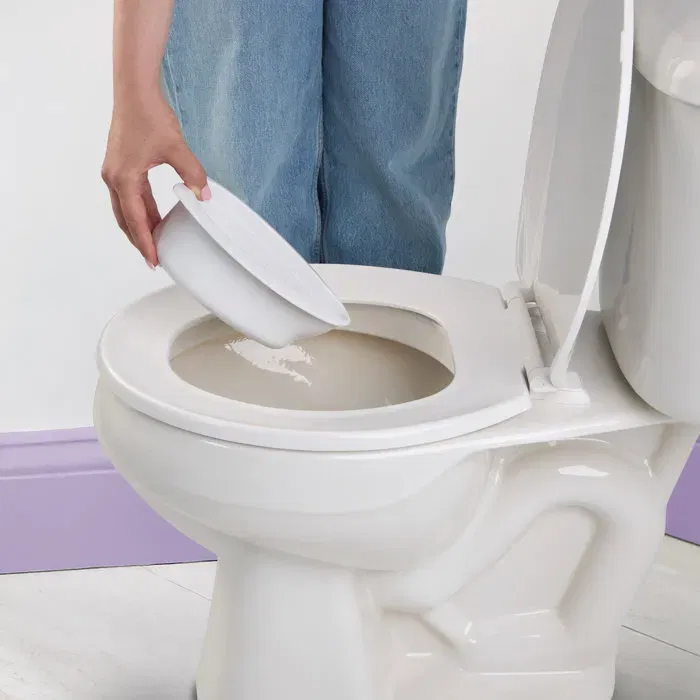 Bright Starts DISNEY BABY MINNIE My Size - Pot d'apprentissage avec réducteur de lunette 2-en-1 - Mini toilette amovible - Sons et mélodies - 12 autocollants Minnie - Rose et blanc