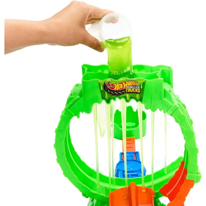 Hot Wheels Playset Slime Looping et Saut avec Rhinomite et Slime