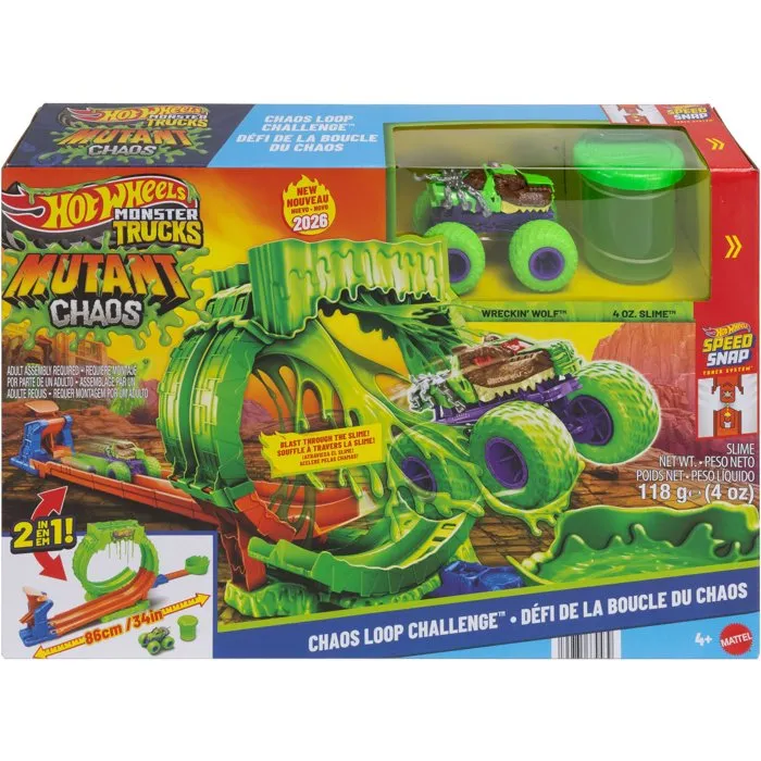 Hot Wheels Playset Slime Looping et Saut avec Rhinomite et Slime