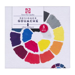 Talens Set de mélange de tempéras extrafines, 5 x 20 ml