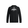 Sweat à capuche homme Under Armour Rival Flc Txtr Noir