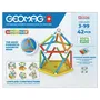 Geomag Super Color Recycled 42 pièces - Jeu de construction magnétique éducatif avec tiges et billes - Multicolore