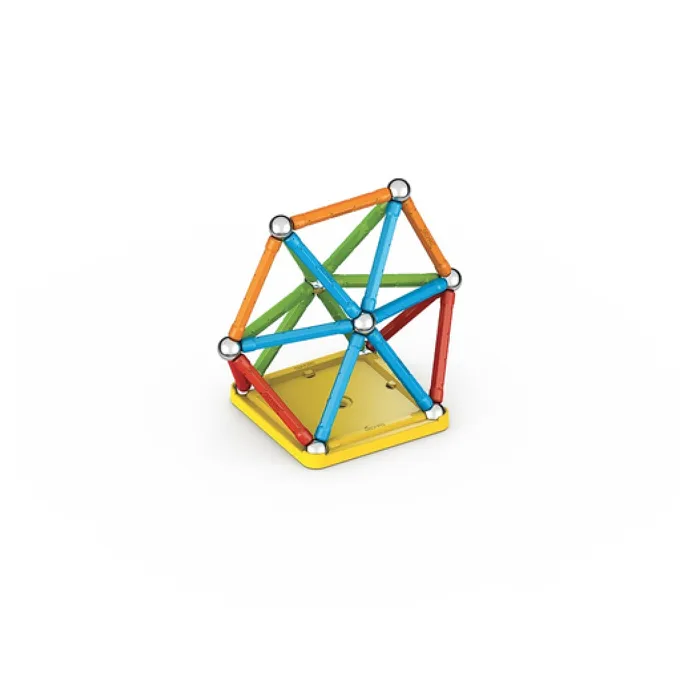 Geomag Super Color Recycled 42 pièces - Jeu de construction magnétique éducatif avec tiges et billes - Multicolore