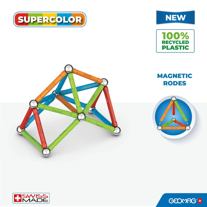 Geomag Super Color Recycled 42 pièces multicolores