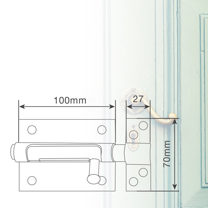 GSC Evolution Pasador Cerrojo 100mm Bicromatado