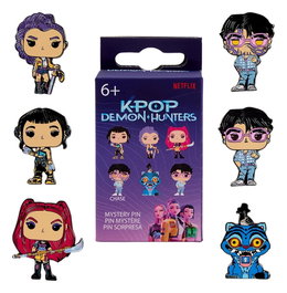 Loungefly Présentoir 12 Badges Émaillés Blind KPop Demon Hunters