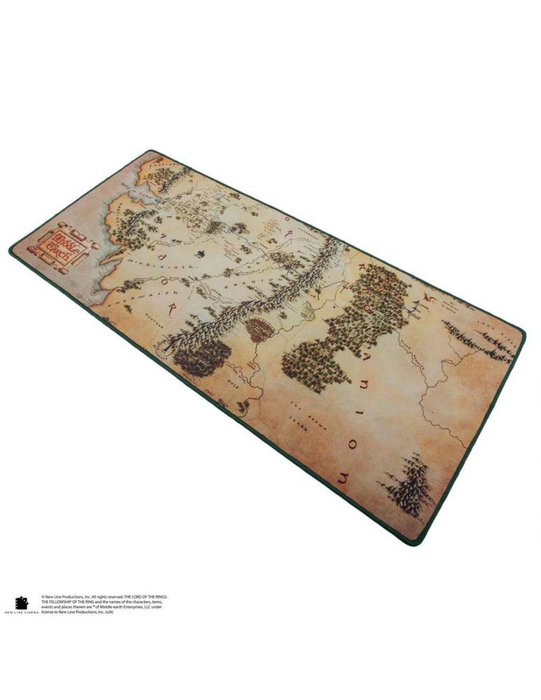 Cinereplicas Tapis de Bureau Carte de la Terre Médiane Le Seigneur des Anneaux, Grand Tapis de Souris pour Bureau, Gaming, Ordinateur Portable