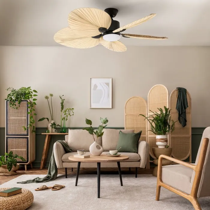 Farelek Ventilateur Plafonnier Makani 132 cm avec Éclairage LED 18 W - Ventilateur et Lumière, Diffusion d'Air Homogène pour Grands Espaces Farelek Ventilateur Plafonnier Makani 132 cm avec Éclairage LED 18 W - Ventilateur et Lumière, Diffusion d'Air Homogène pour Grands Espaces