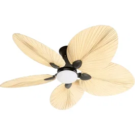 Farelek Ventilateur Plafonnier Makani 132 cm avec Éclairage LED 18 W - Ventilateur et Lumière, Diffusion d'Air Homogène pour Grands Espaces