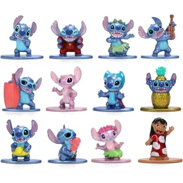 Majorette Set de 12 Figurines Disney Stitch en Métal