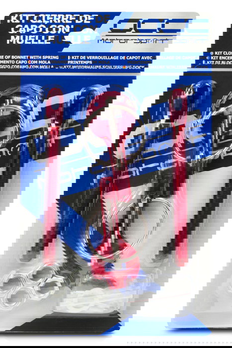 OCC Motorsport Kit De Fermeture Capot Rouge Occrc001