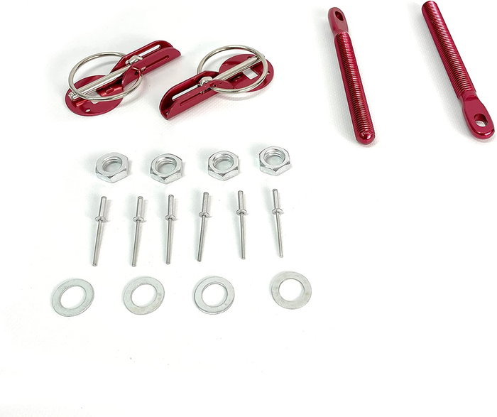 OCC Motorsport Kit De Fermeture Capot Rouge Occrc001