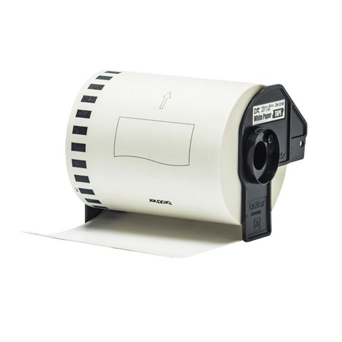 Brother DK-22246 Rouleau d'étiquettes en papier continu Noir sur Blanc 103 mm